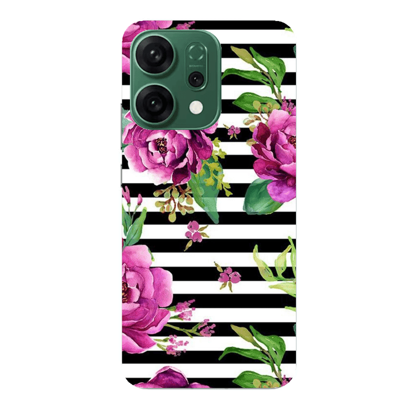 Oppo RENO 14 Roses on the line Transparent Silicone TPU Θήκη